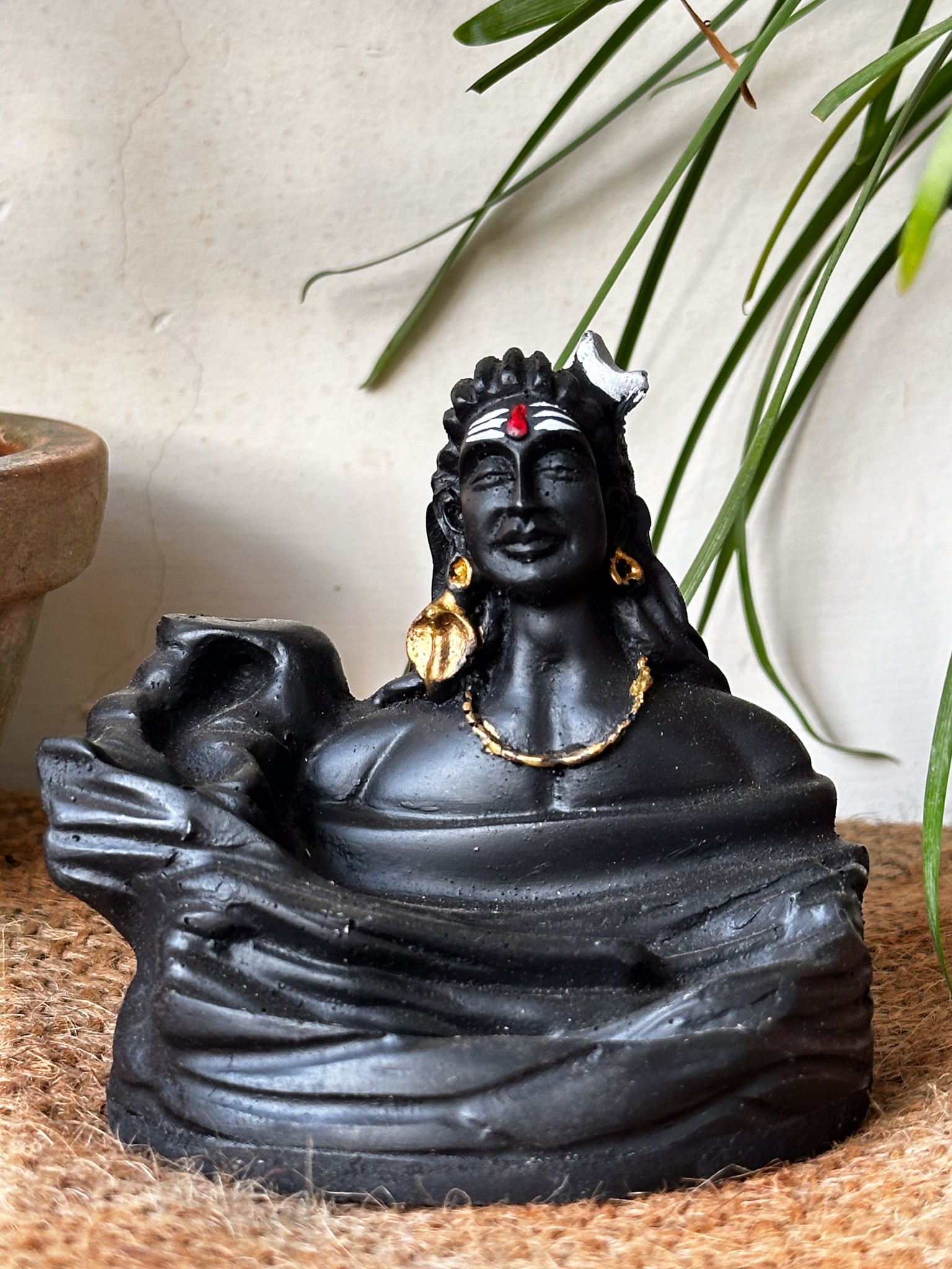 Back flow dhoop stand - Lord Shiva
