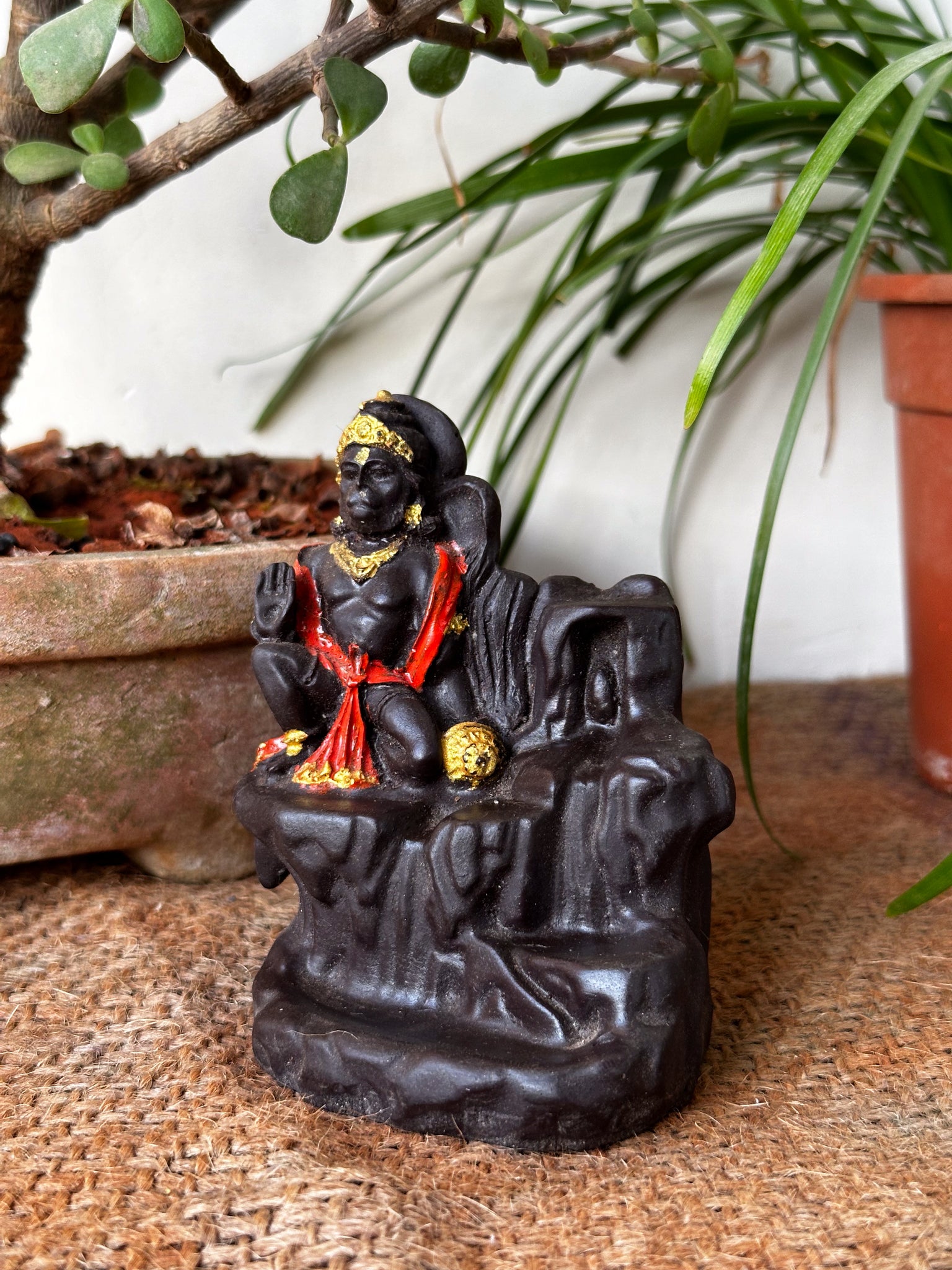 Back flow dhoop stand - Hanuman