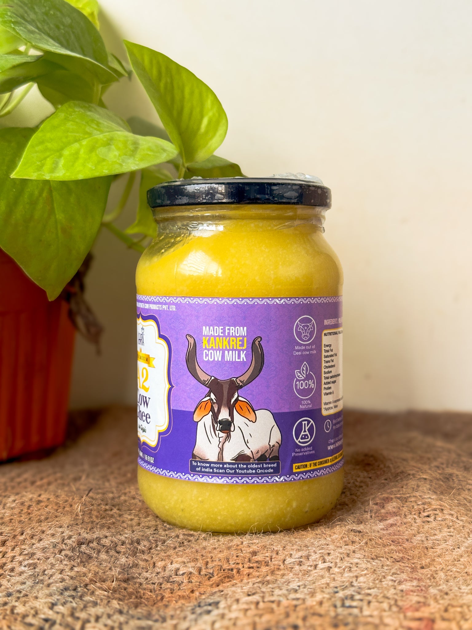Premium A2 Kankrej cow Ghee Single Breed | Handchurned